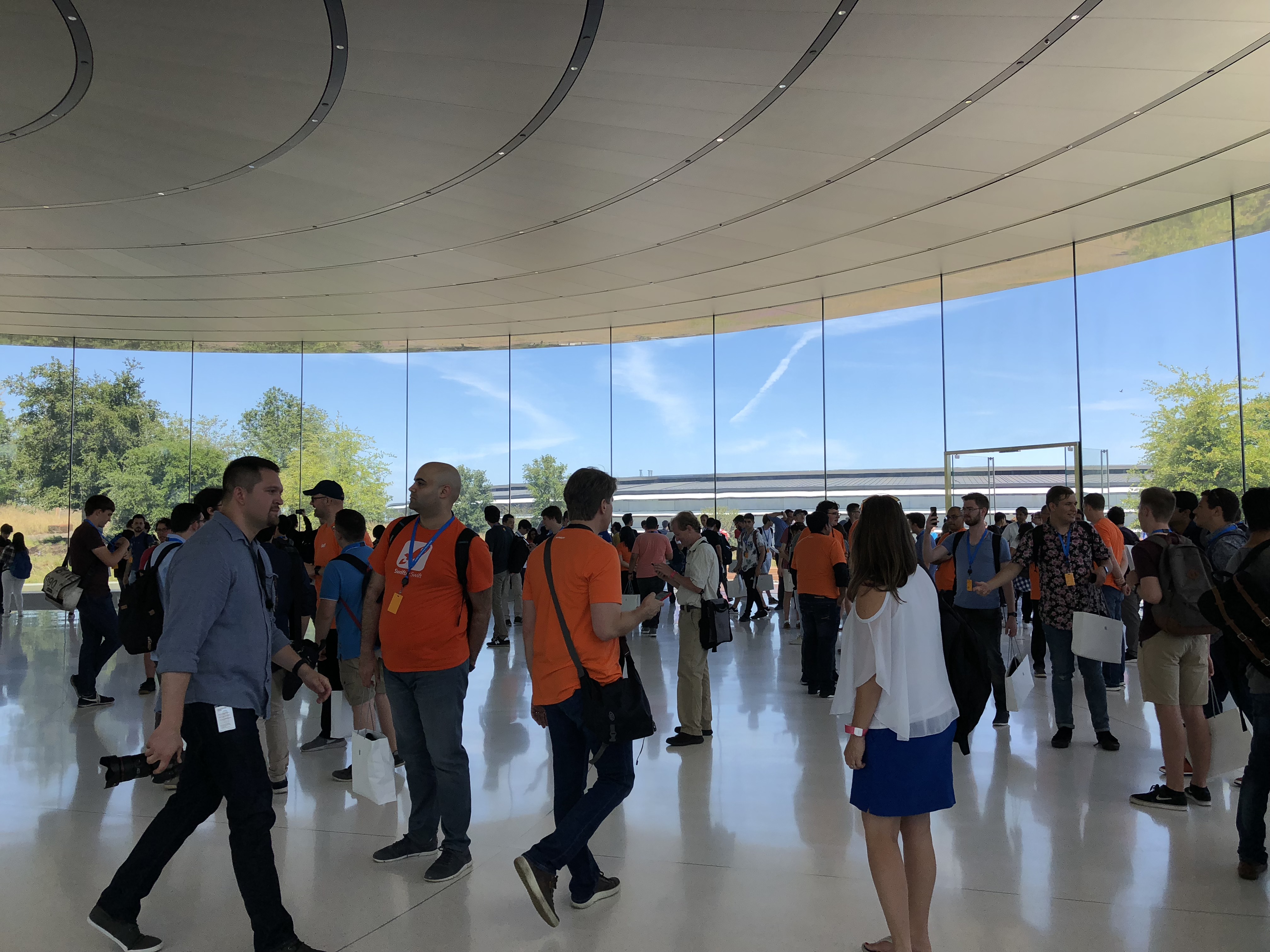 Lobby of the Steve Jobs Theater